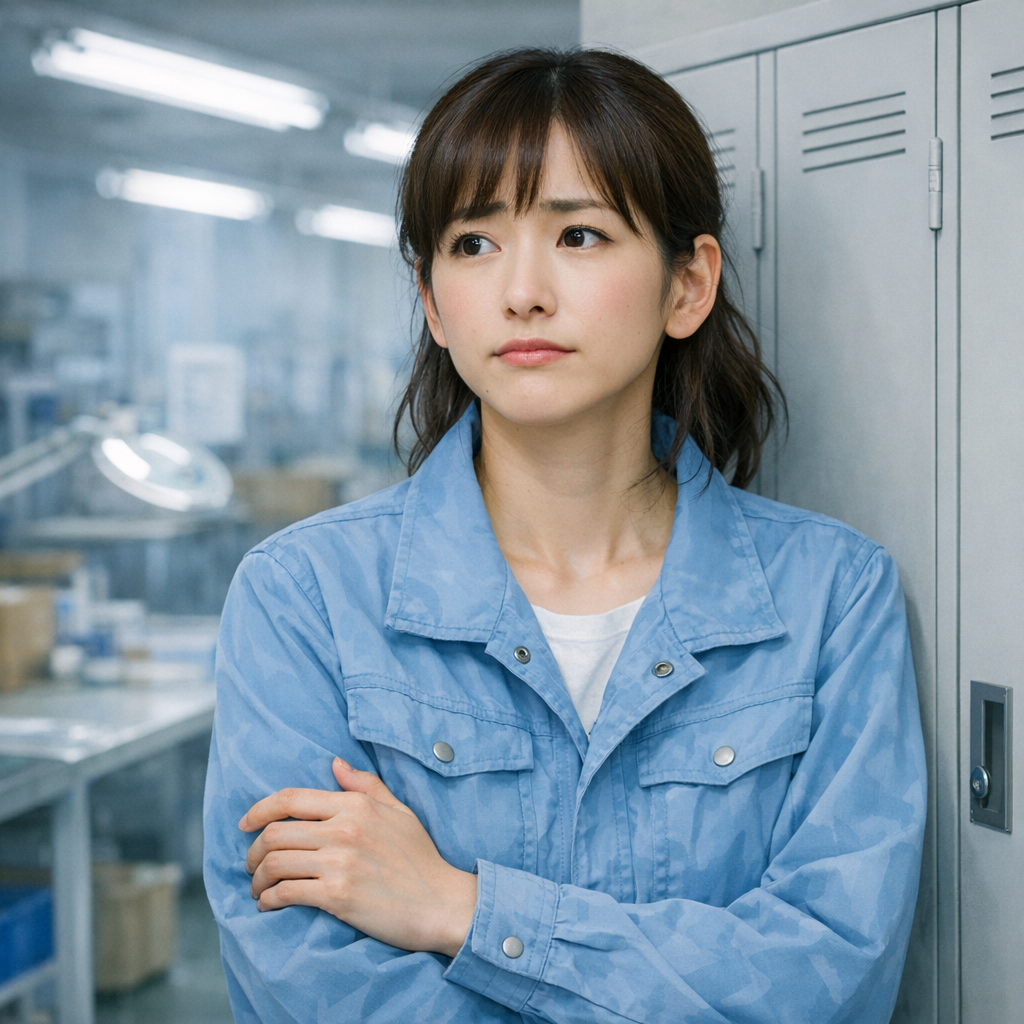 工場勤務の体力面や夜勤に不安を感じる日本人女性