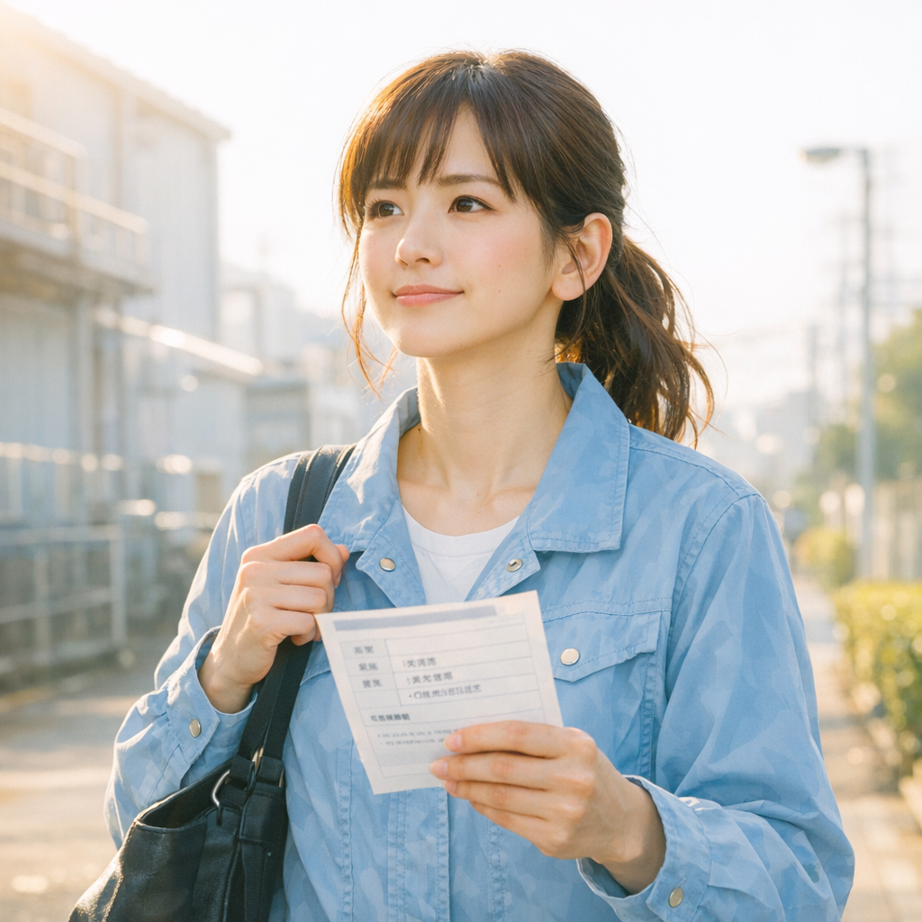 自分に合う条件の工場求人を見つけて前向きに進む日本人女性