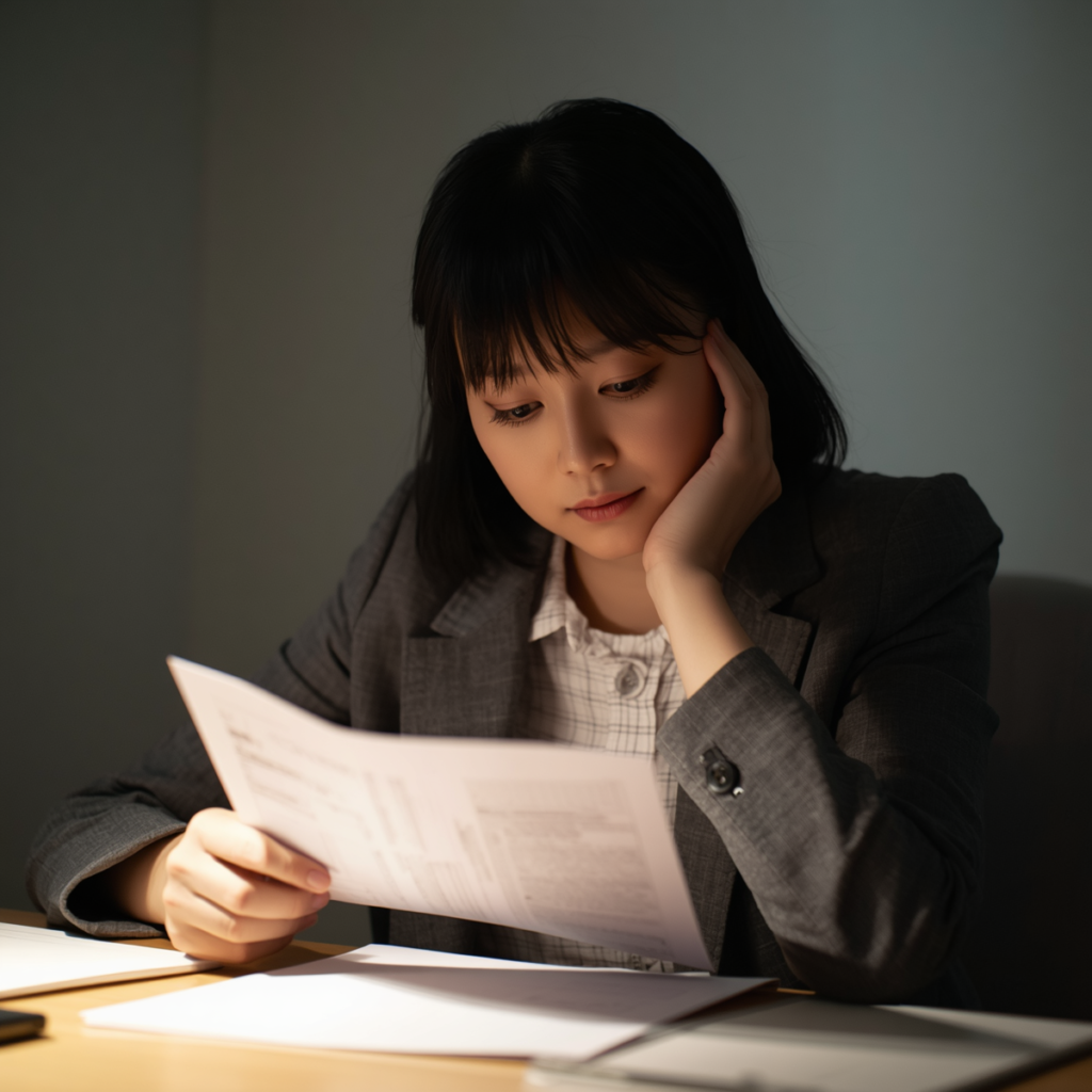 うつ病で転職を迷う気持ちを表すイメージ