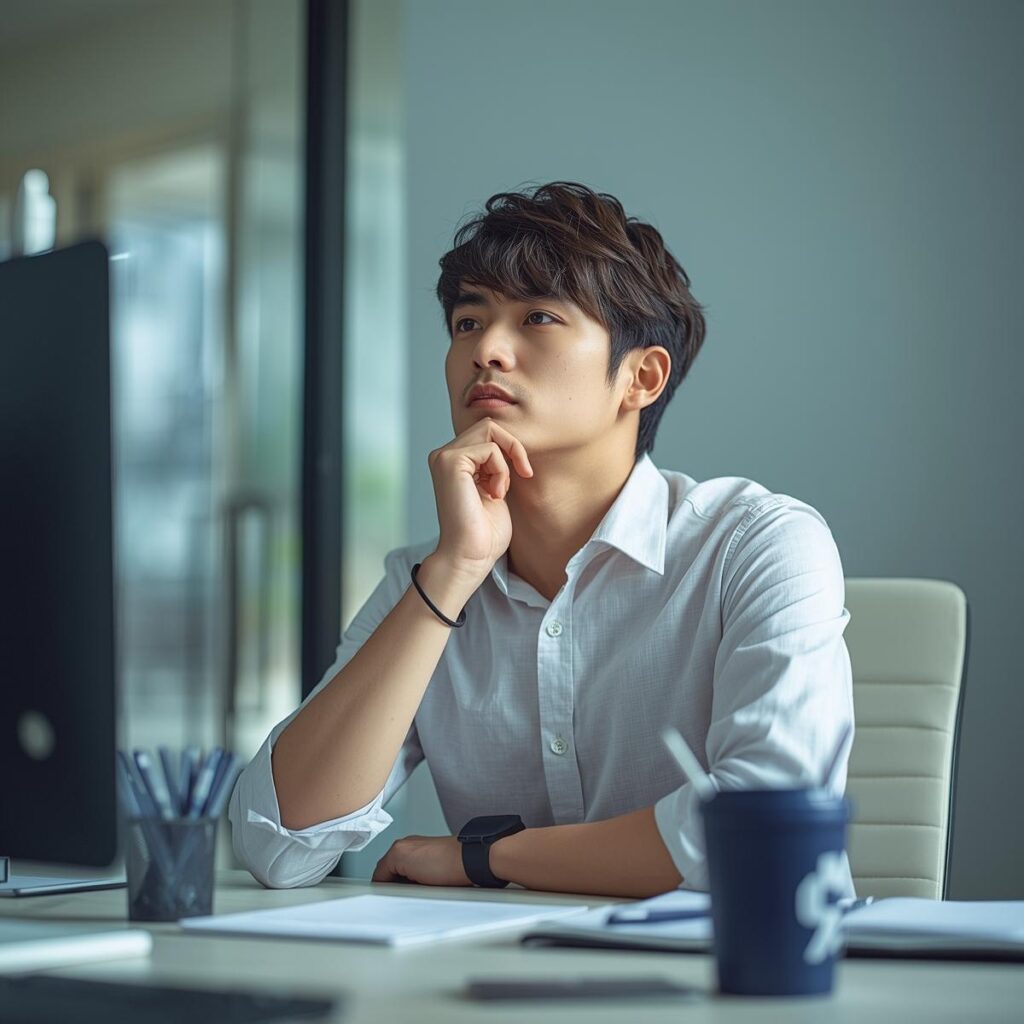 20代が転職の次の一歩を考えているイメージ