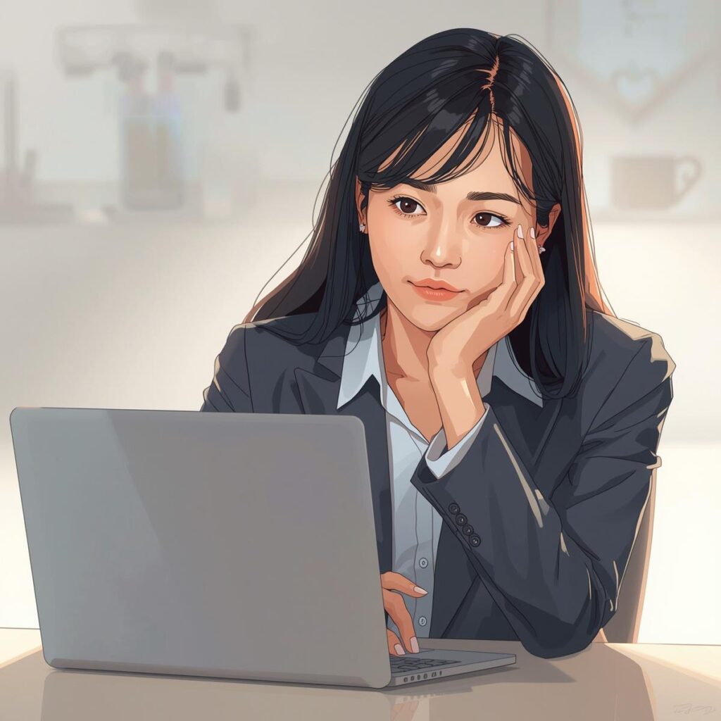 転職活動で職務経歴書を作成しているビジネスパーソンのイメージ