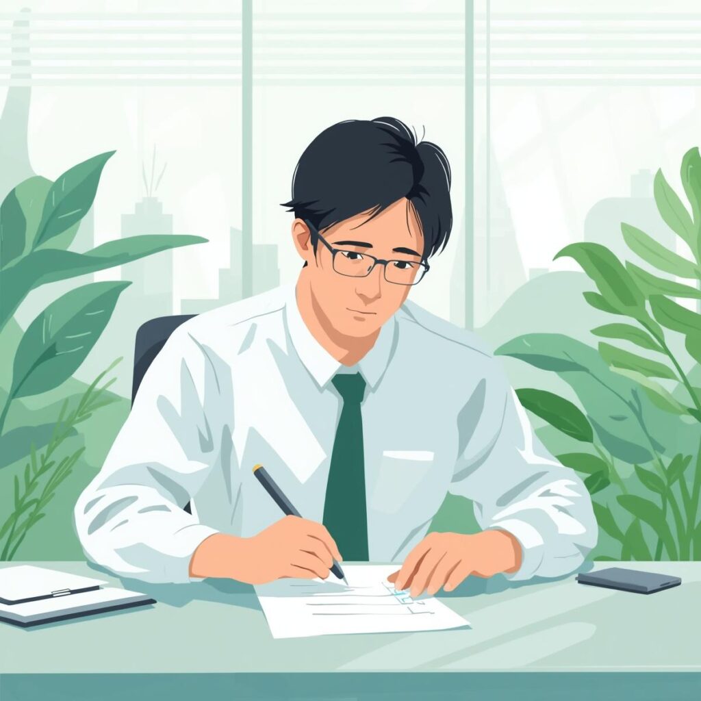 単純作業が向いている人の特徴をイメージしたイラスト