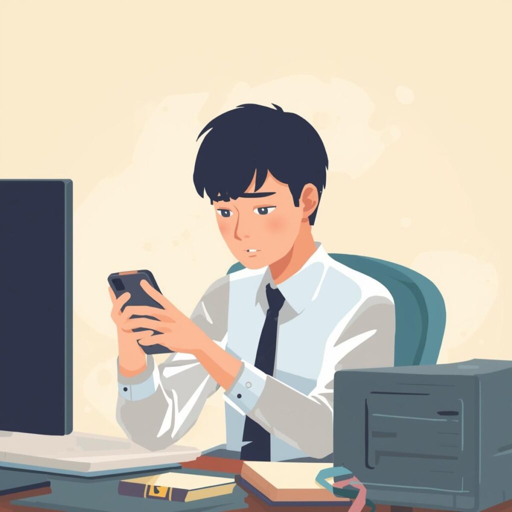 単純作業がつらいときの対処法をイメージしたイラスト