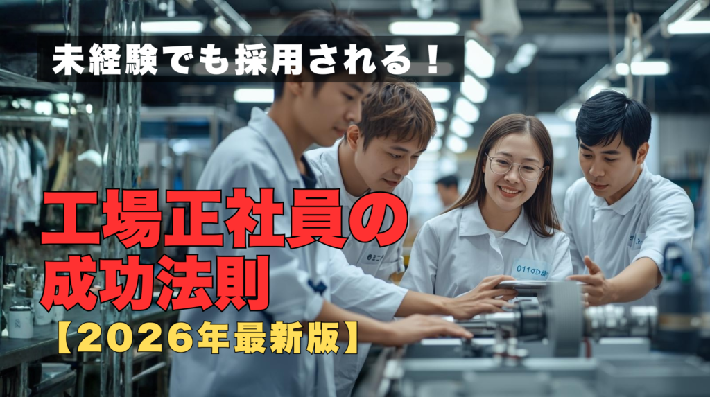 未経験から工場正社員の採用を目指す2026年最新版のイメージ
