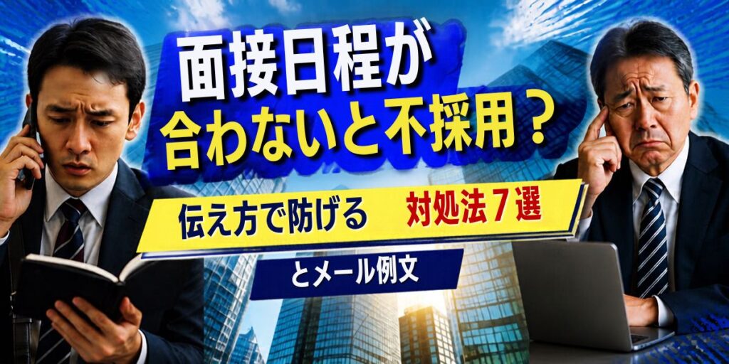 面接日程の調整をスマートフォンで確認するスーツ姿の男性