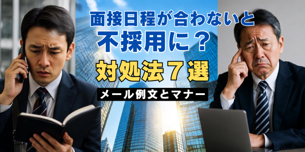 面接日程の調整をスマートフォンで確認するスーツ姿の男性