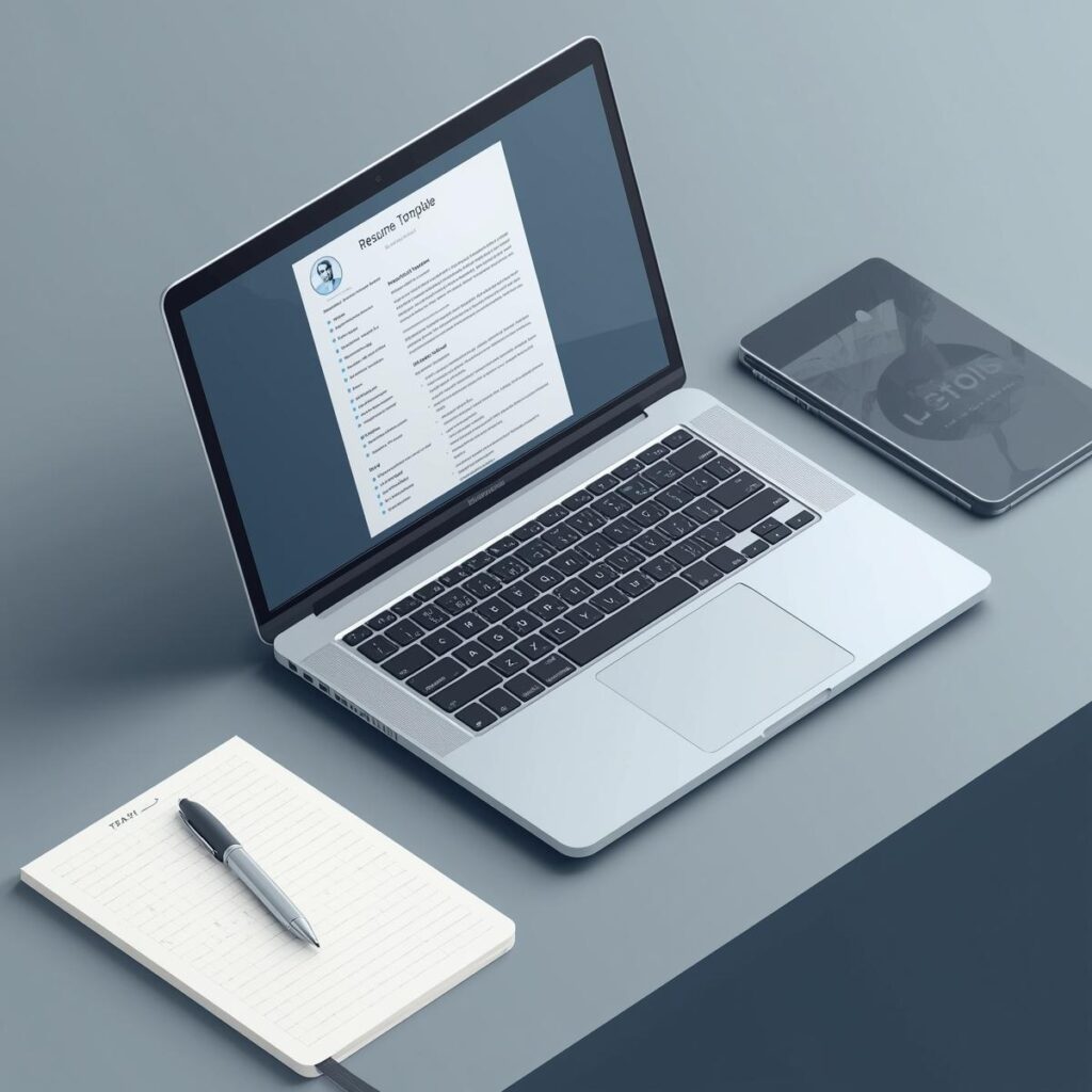 職務経歴書のブランク期間を書き換える作業をしているイメージ