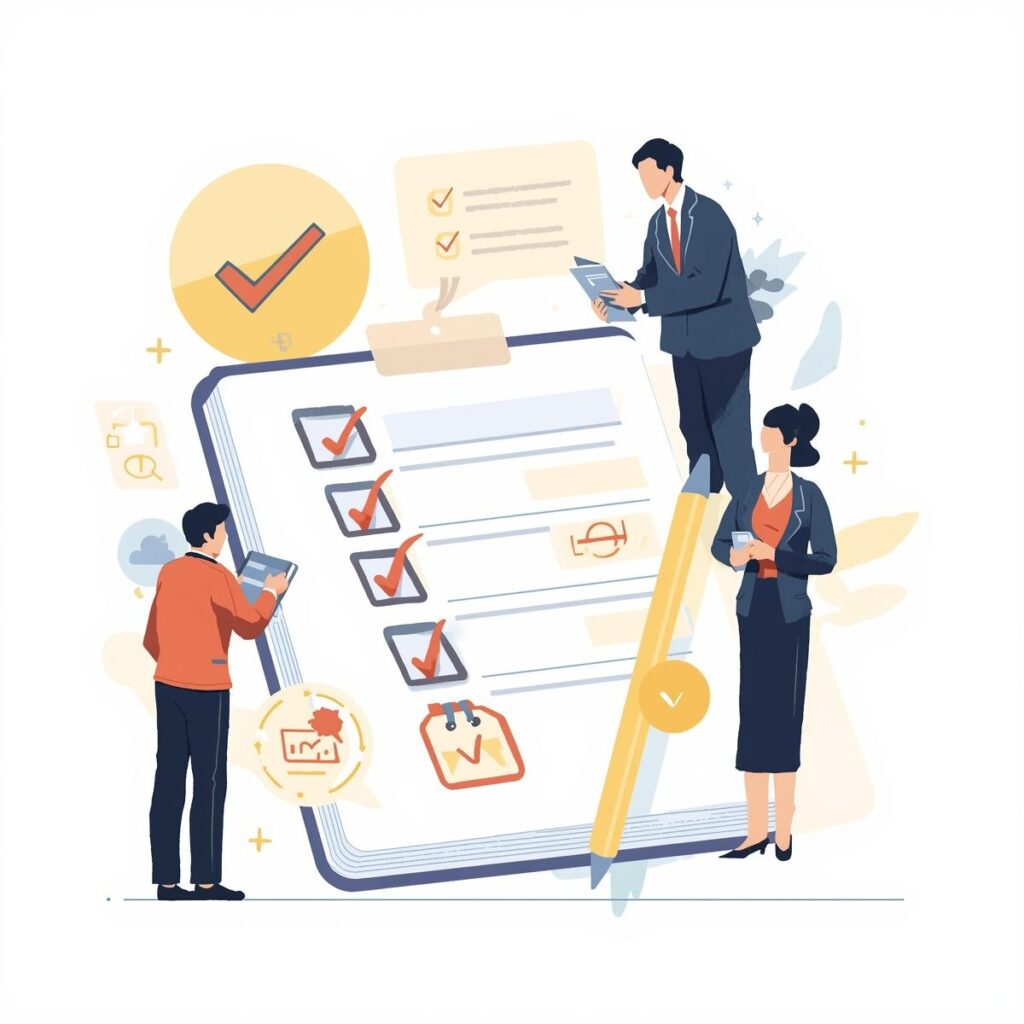 年齢別に転職時期を整理するためのチェックリストを確認するイメージ