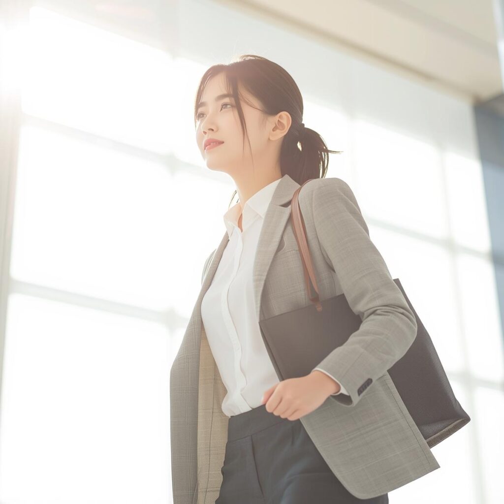 未経験から事務職転職へ前向きに一歩踏み出すイメージ