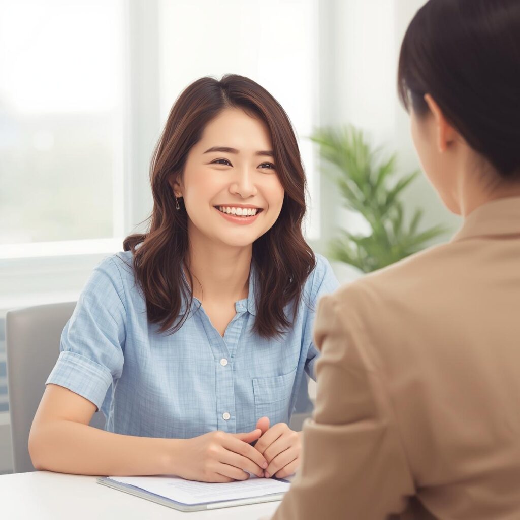 未経験20代が転職相談で丁寧なサポートを受けているイメージ