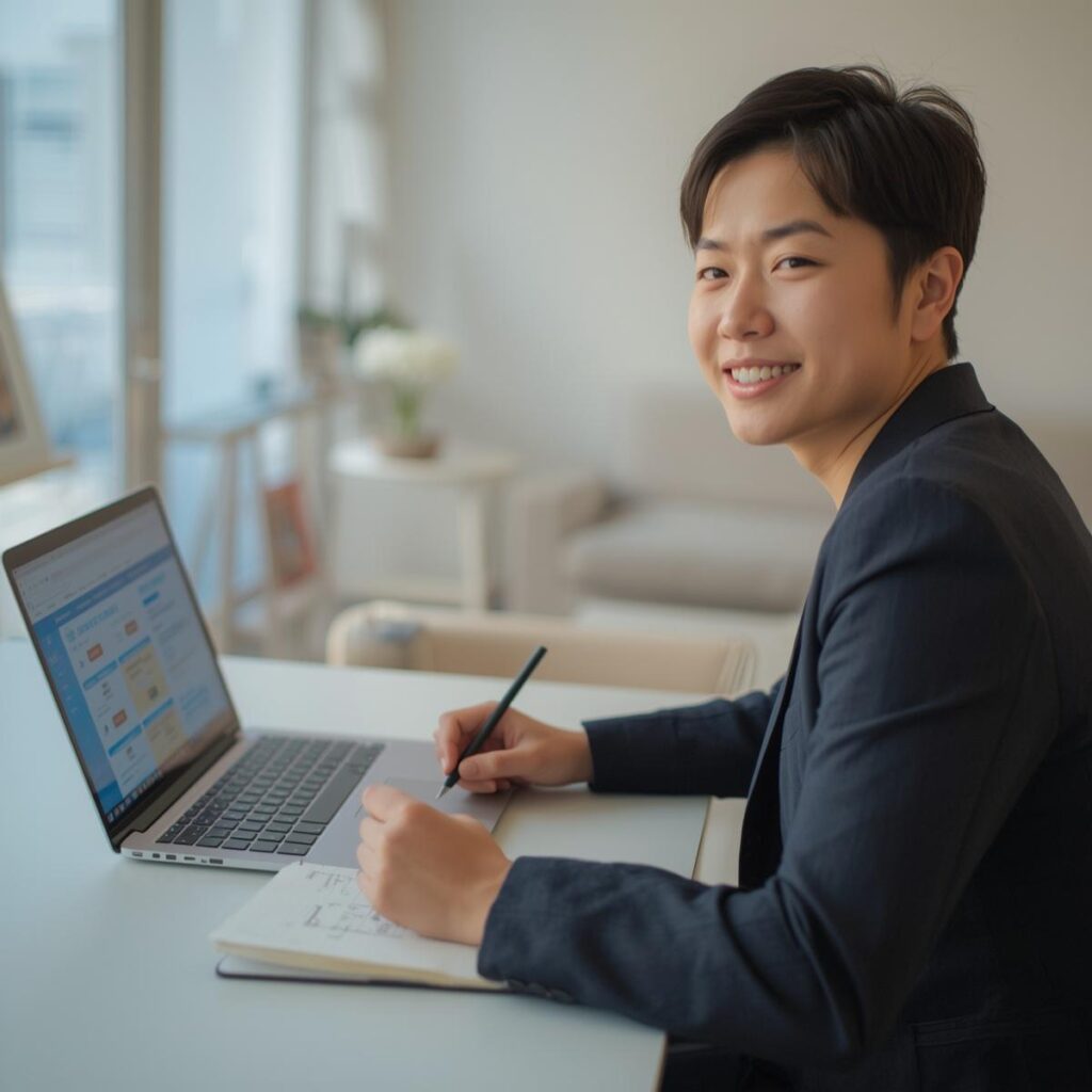 転職に迷ったときに最初にやるべき3ステップを実践しているイメージ