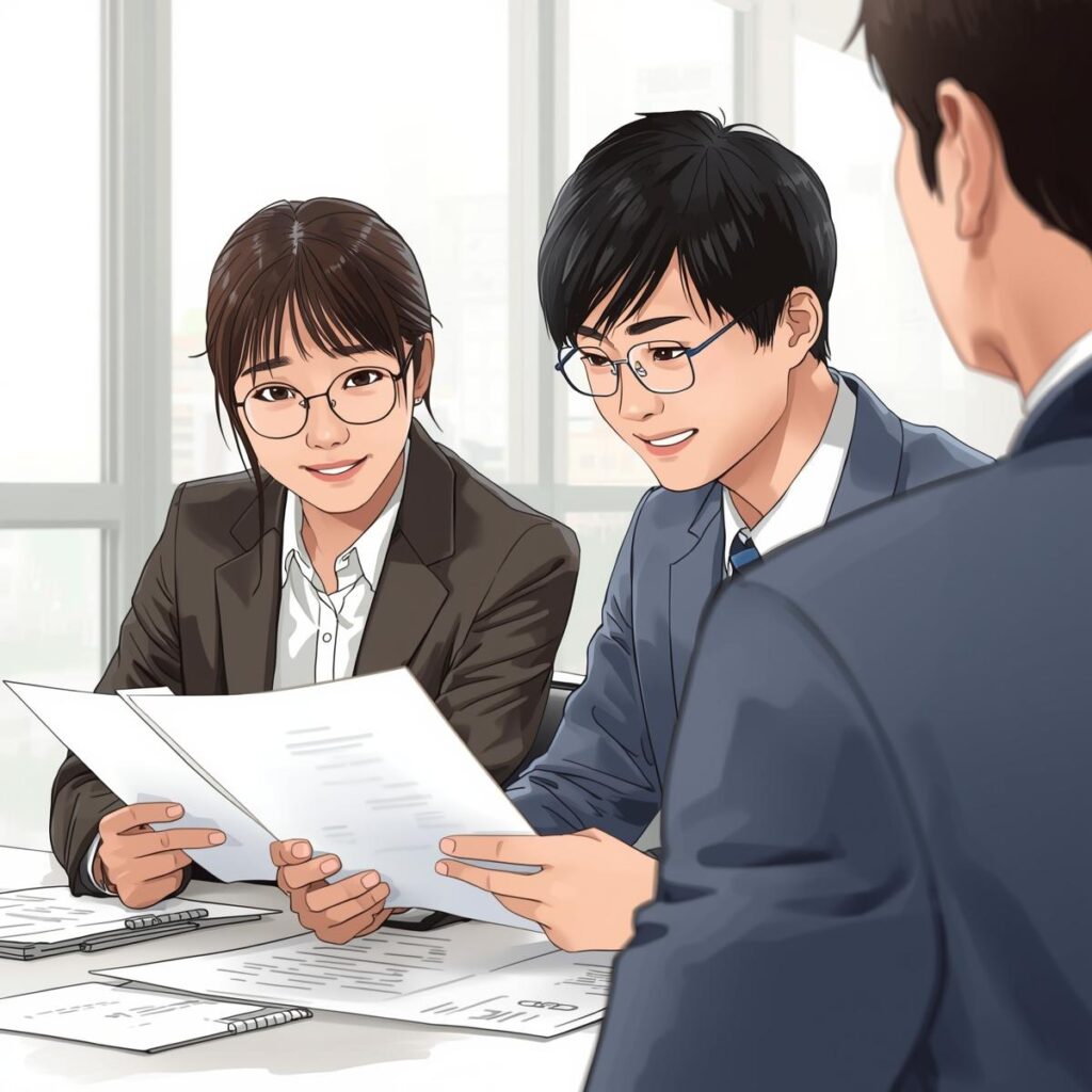 将来の働き方を静かに考える若手社会人のイメージ
