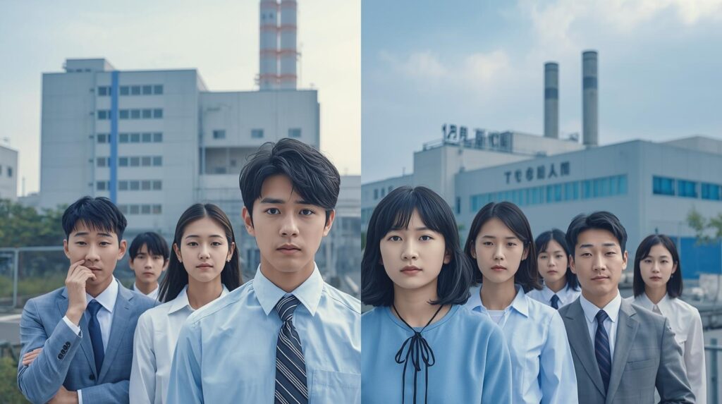 工場転職サイトを比較しながら大手企業型と地域密着型で迷う初心者のイメージ