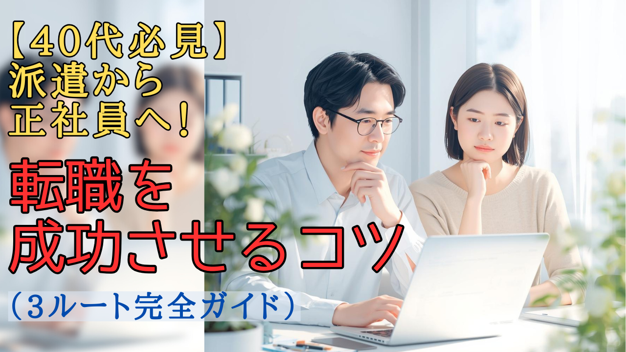 0代が派遣から正社員を目指し転職の方針を考えているイメージ