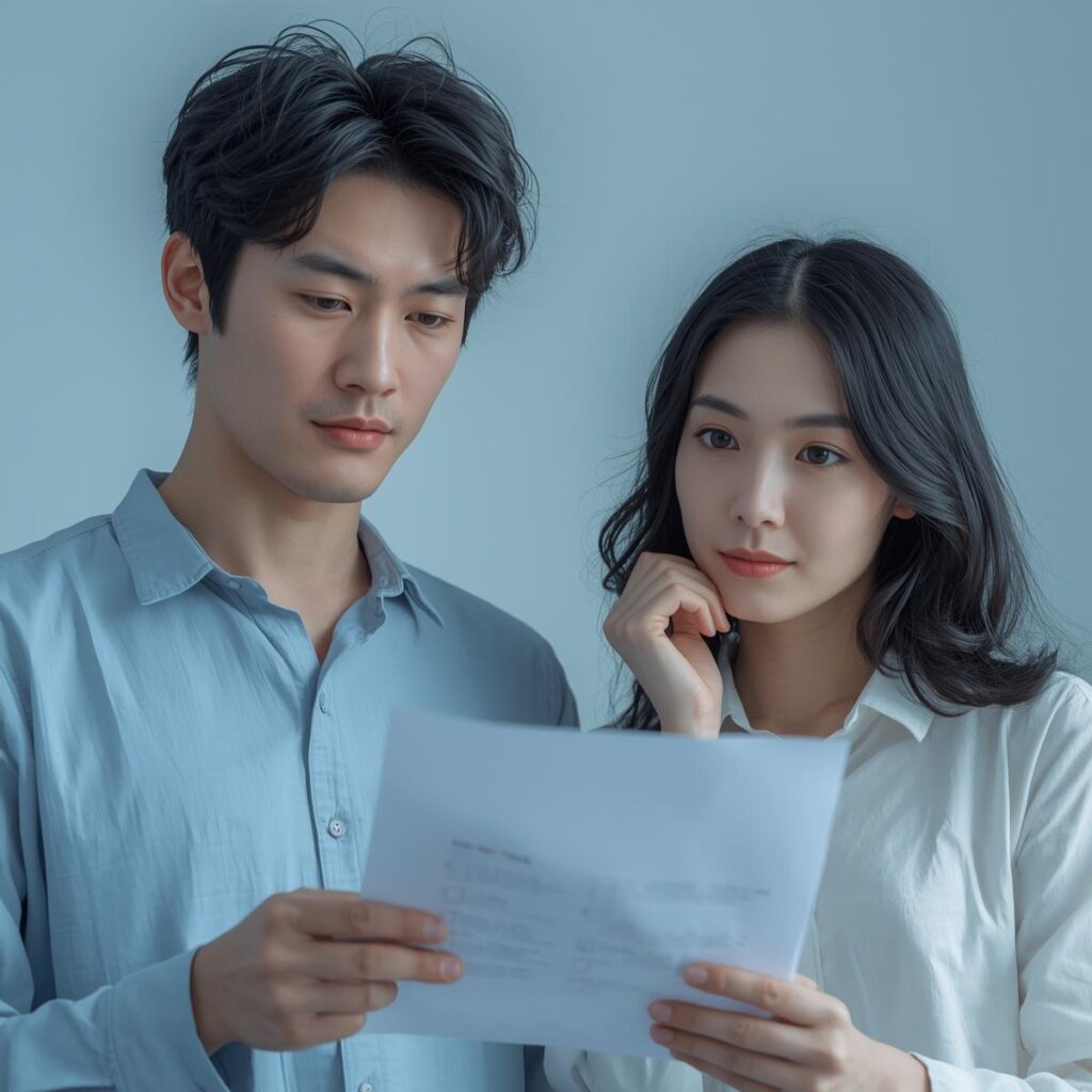 工場求人ナビを使うかどうかを落ち着いて判断している様子