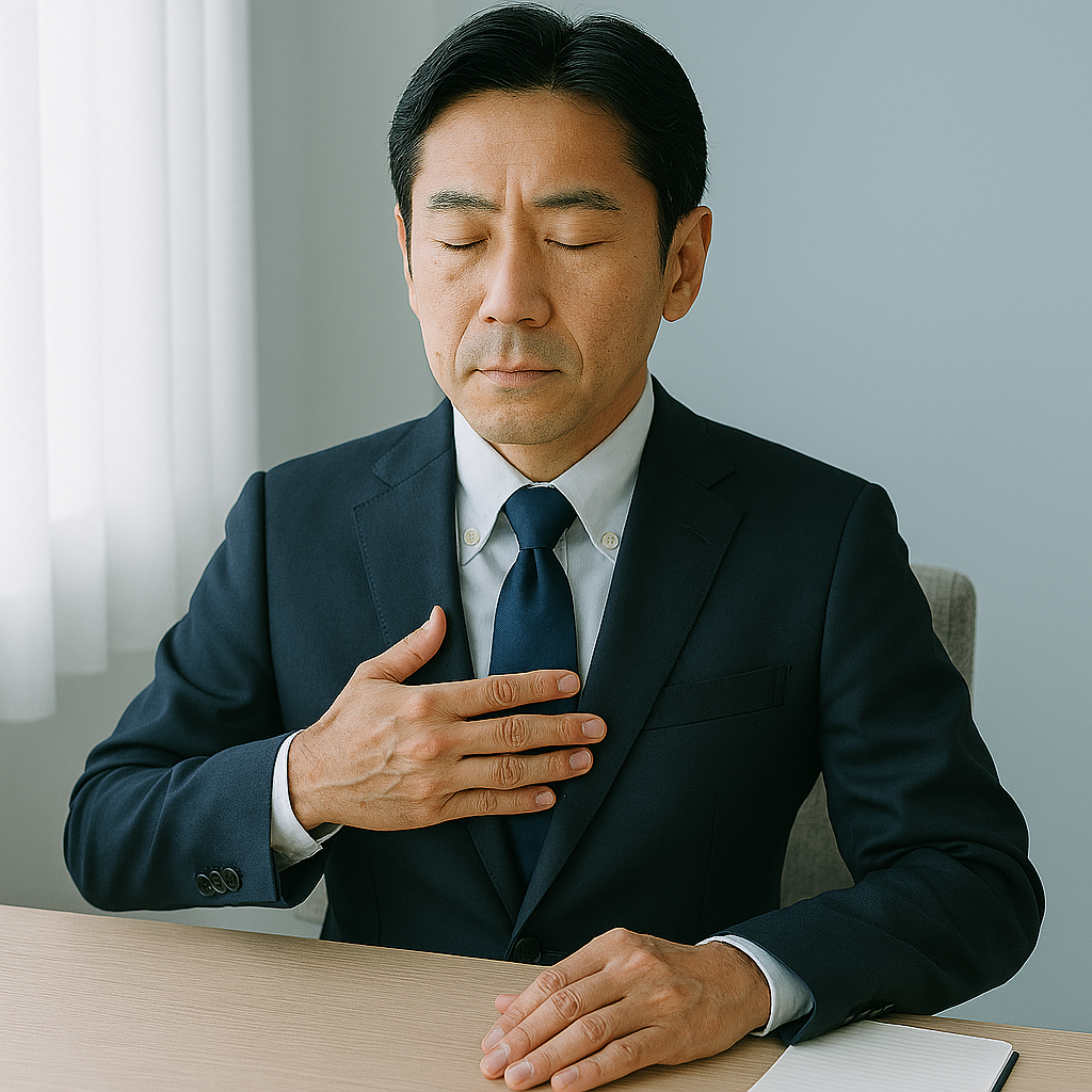 40代が転職活動で面接準備をしているイメージ