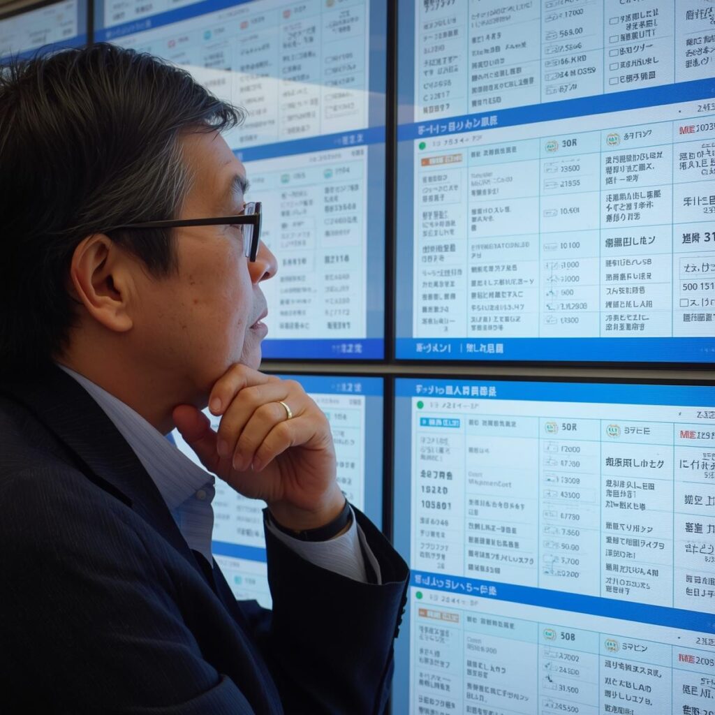 40代の派遣社員が雇用条件を確認しながら求人票を見直している様子