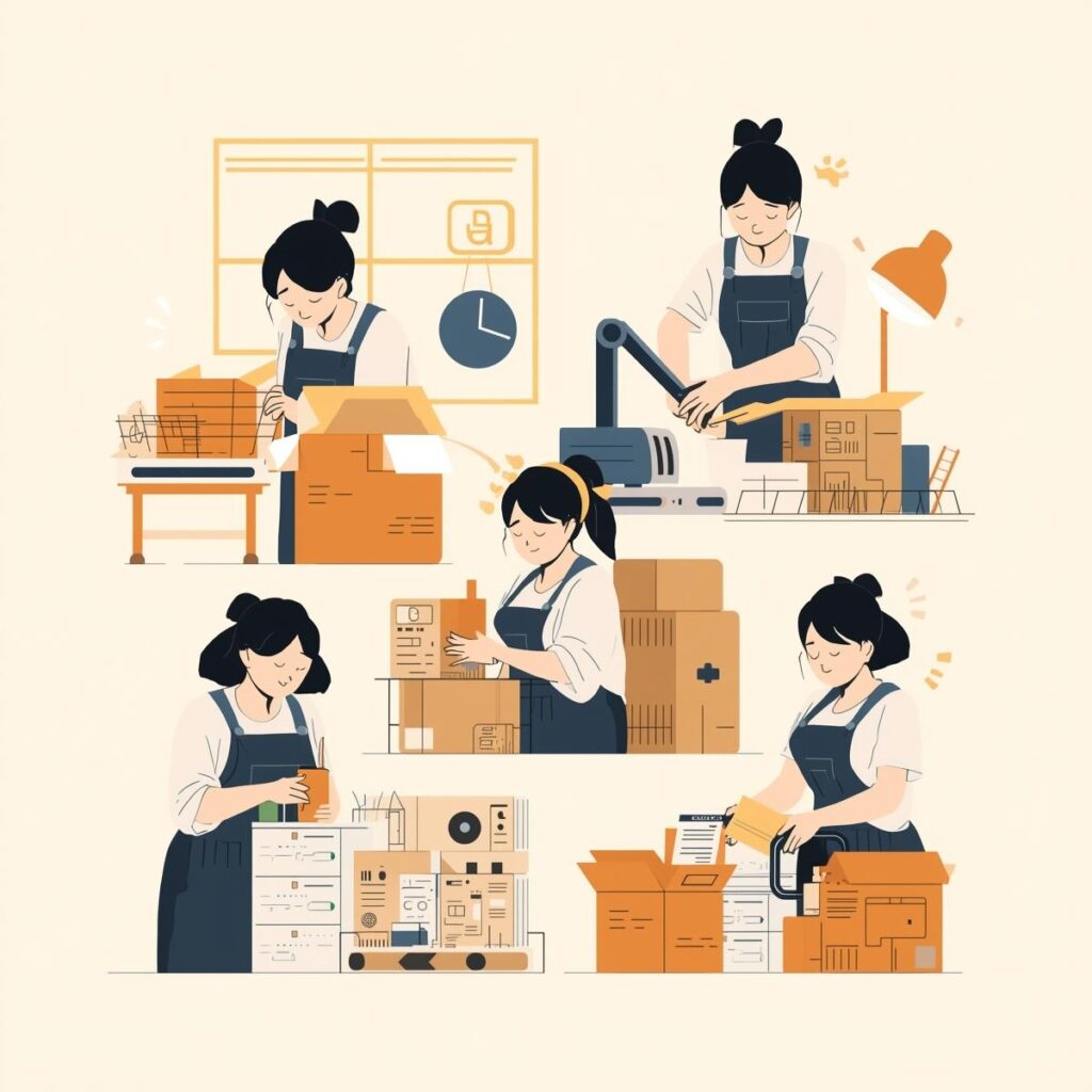 女性が活躍できる工場の仕事内容イメージ