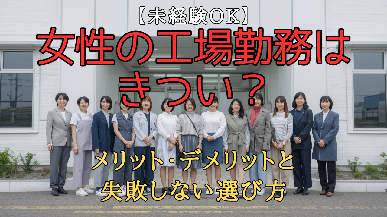未経験から工場勤務を考える日本人女性のイメージ
