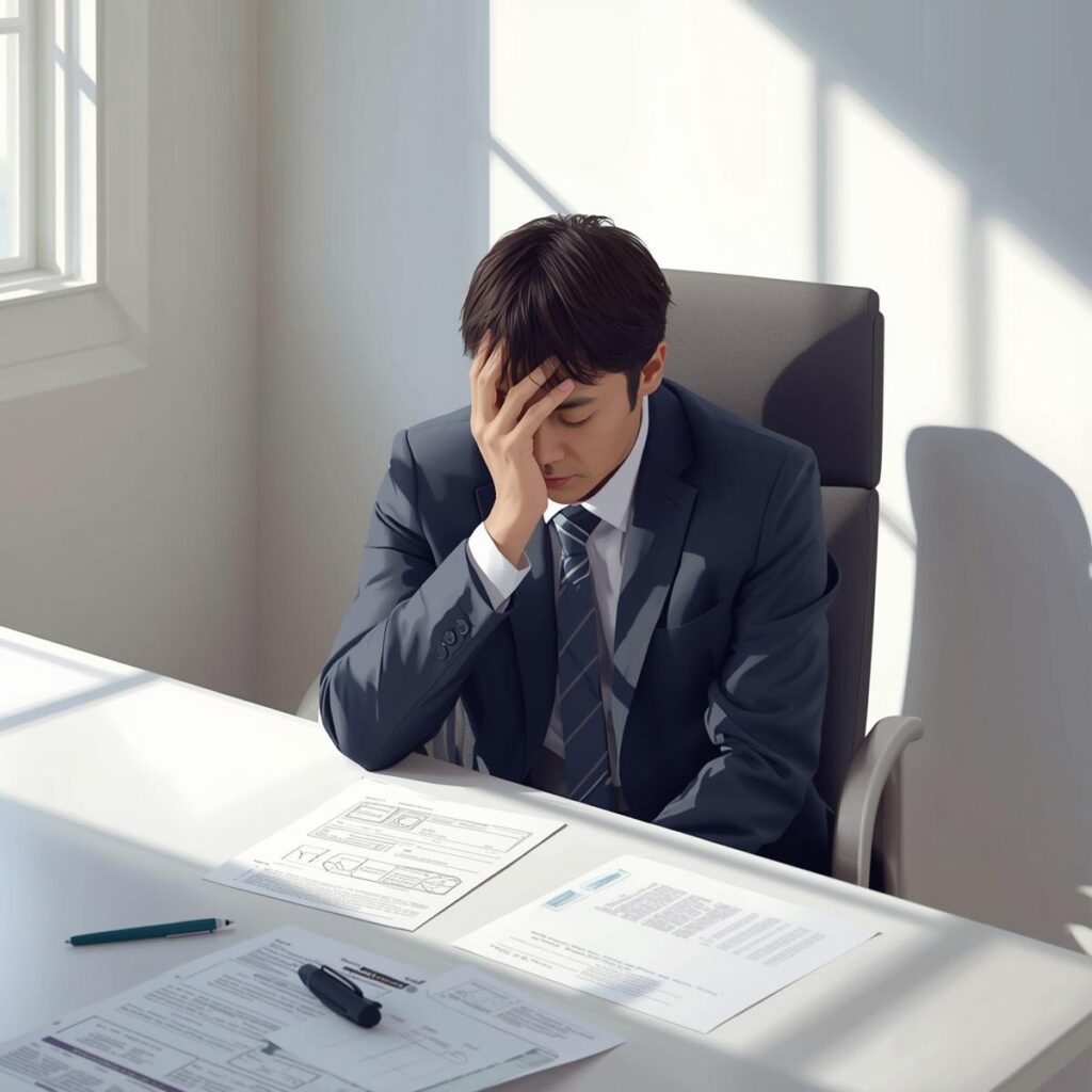 筆記試験の手応えがなく落ち込む中途採用の転職者