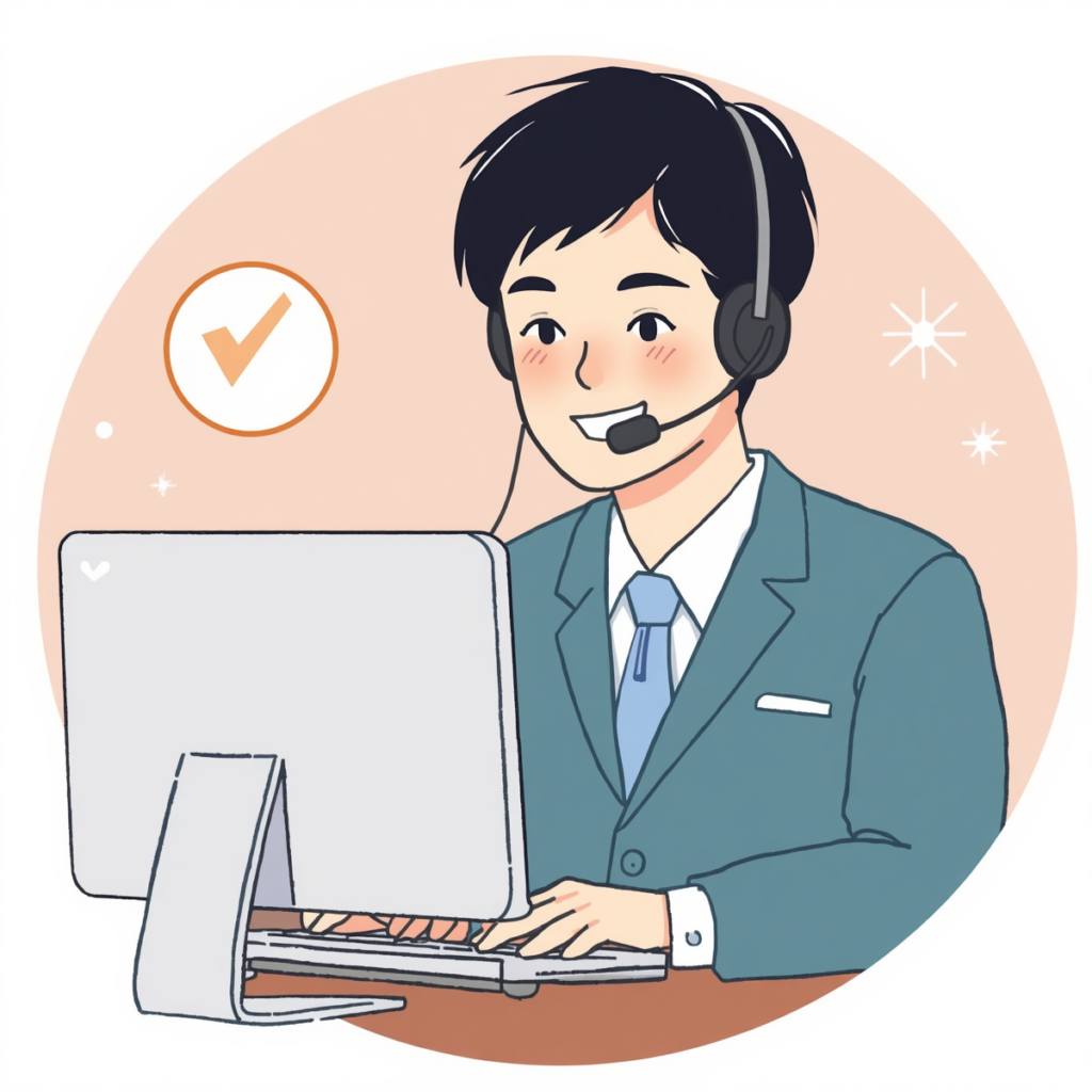 転職エージェントに無料相談する様子のイメージ