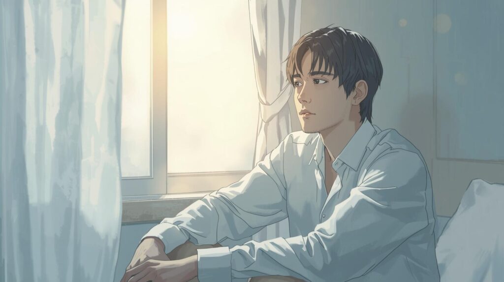 転職活動で孤独感を感じる人のイメージ