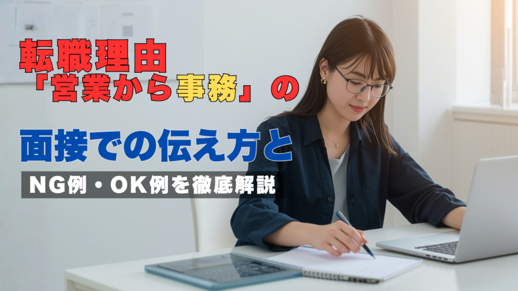 転職を考える女性が事務デスクで書類を整理している様子
