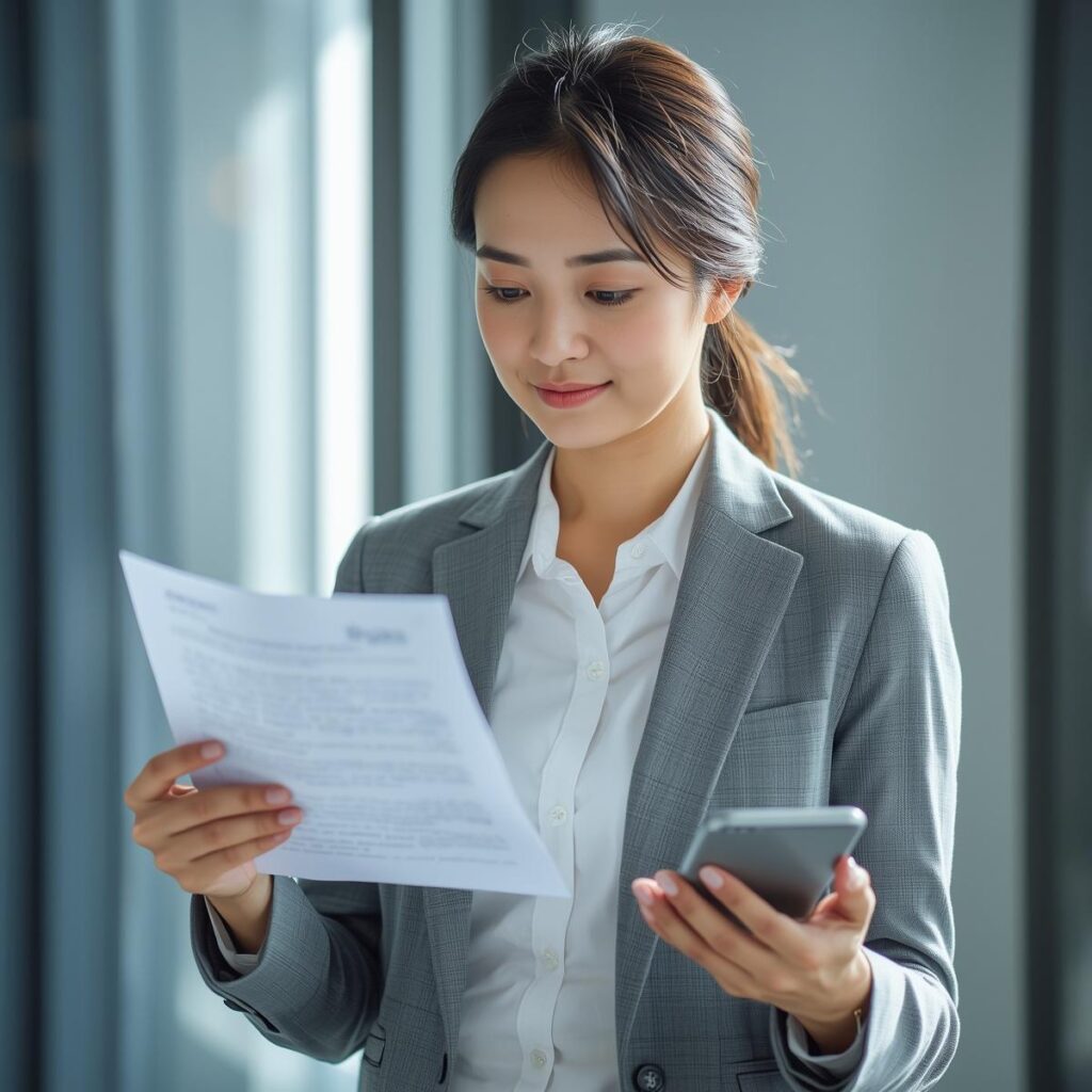 試用期間の欠勤を円満に進める手順を確認する人