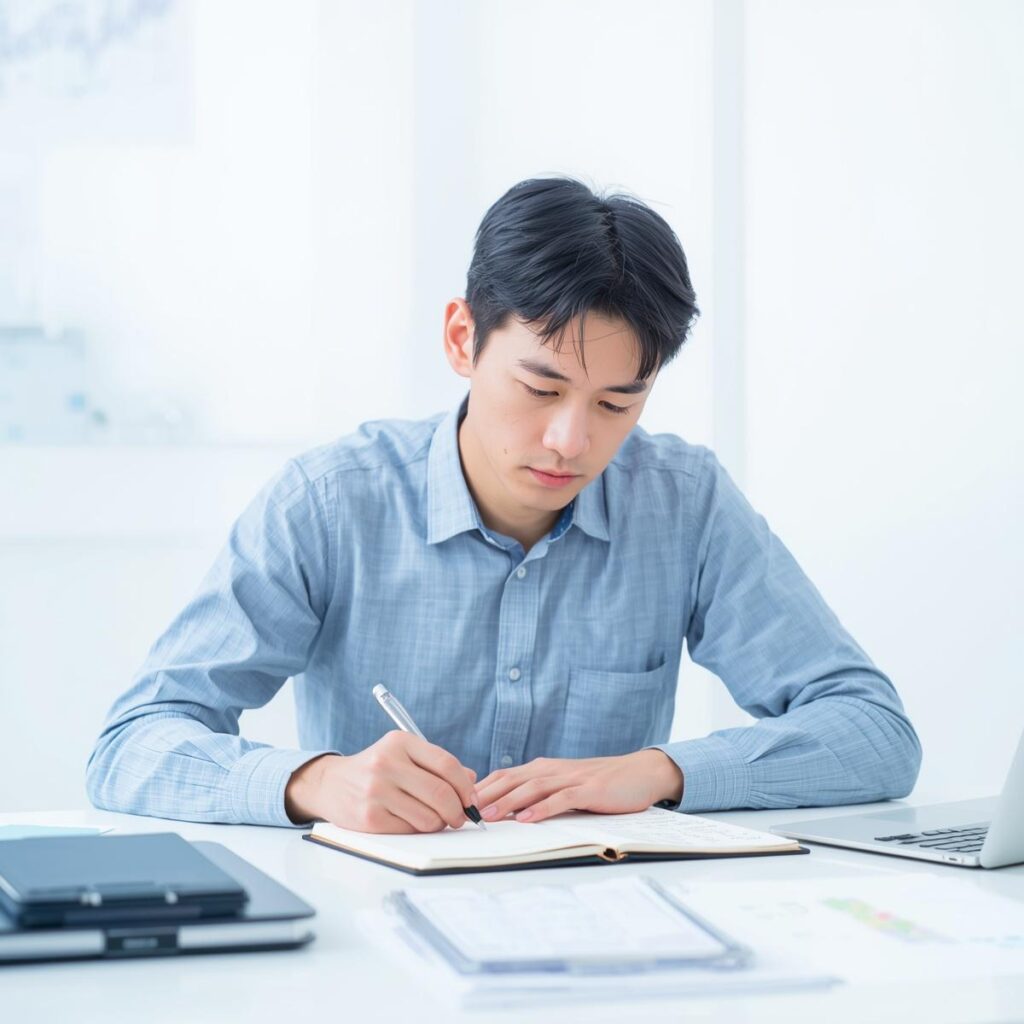 製造業転職を成功させて晴れ晴れとした表情の男性スタッフのイメージ