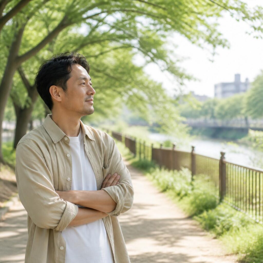 40代無職が散歩中に前向きな変化を感じ始める瞬間