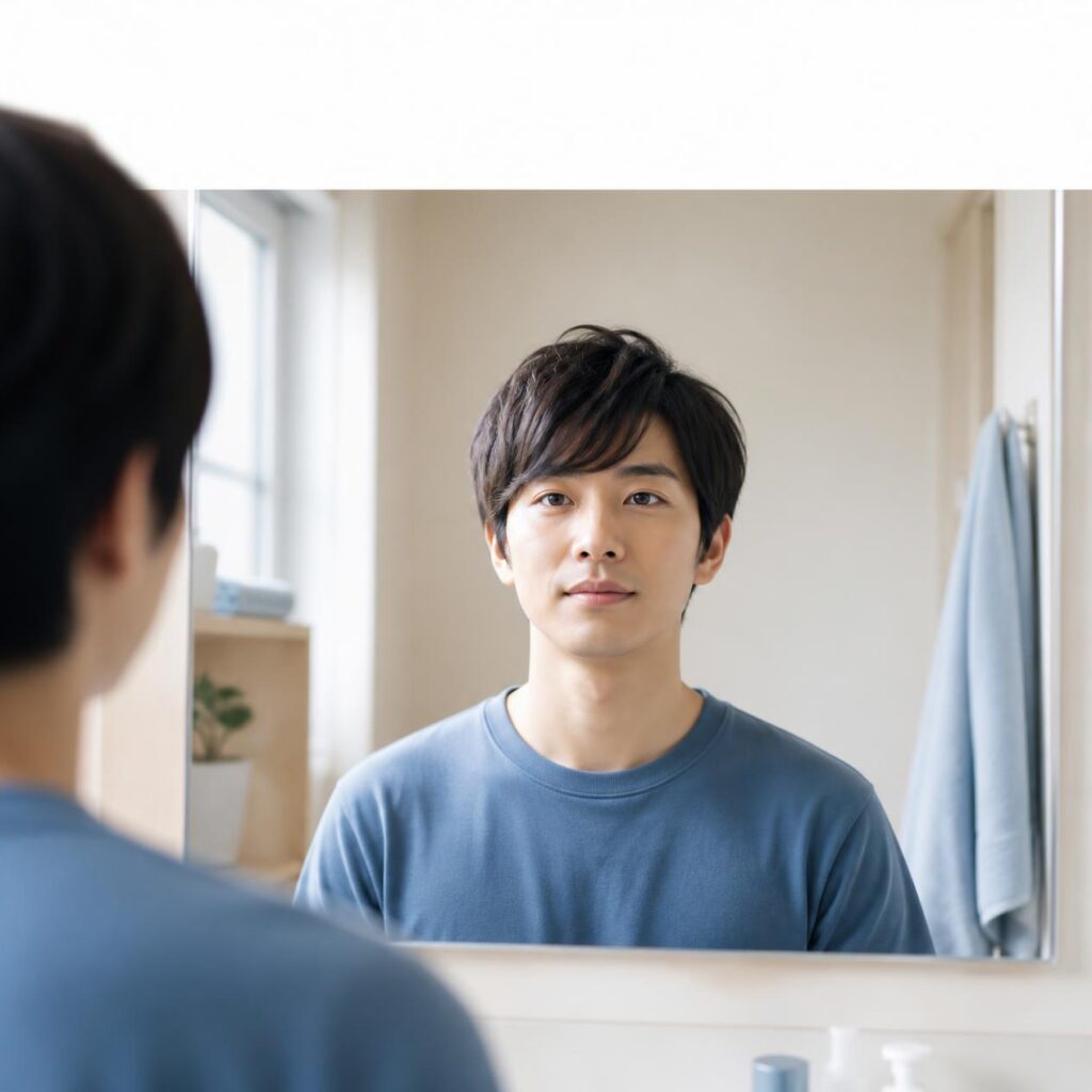 甘えではないと気づき肩の力が抜ける瞬間の人物