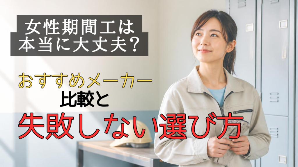 女性期間工として働く様子をイメージした写真
