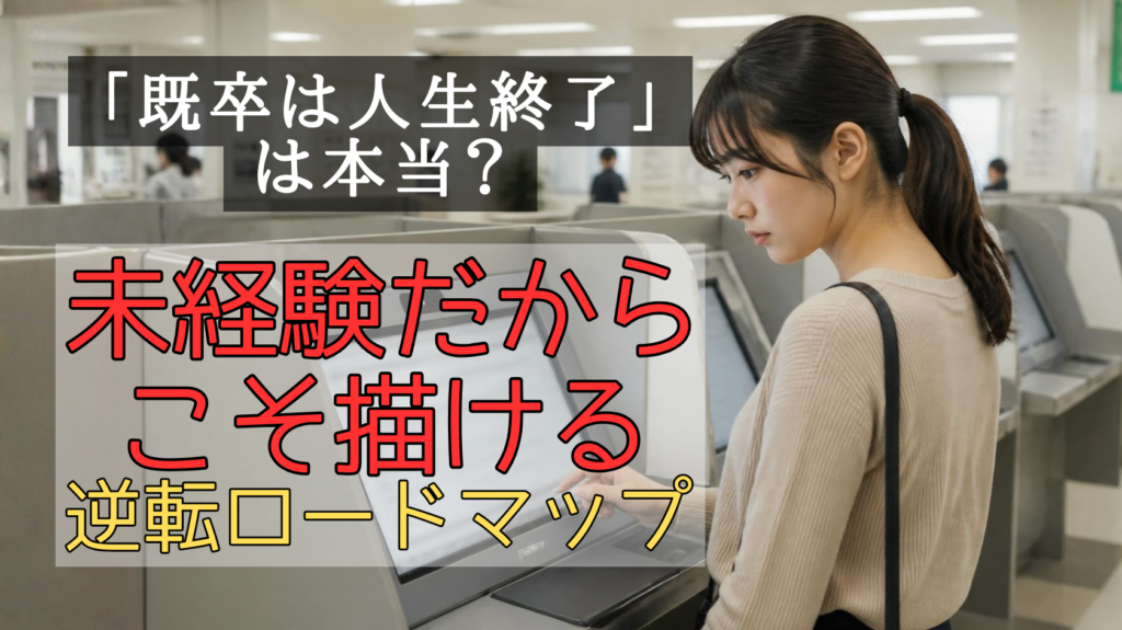 ハローワークで求人検索をする既卒の人