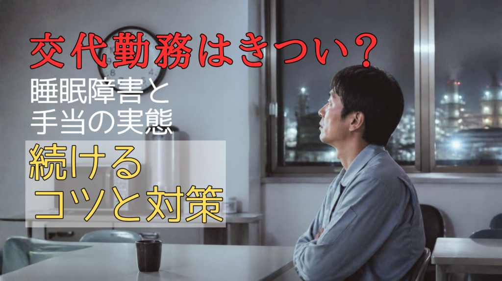 交代勤務に不安を感じる人のイメージ